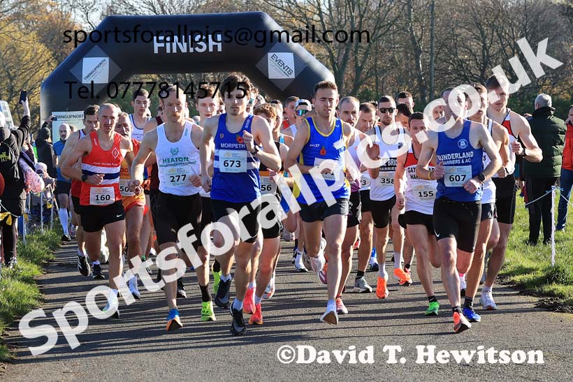 Senior Men and Womens 2023 Heaton Memorial 10k Road Race, Newcastle Town Moor, Newcastle.  Photo: David T. Hewitson/Sports for All Pics